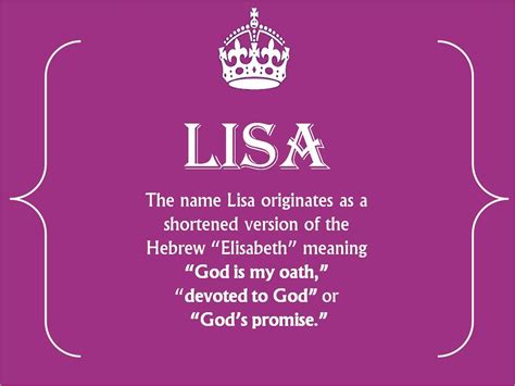 lisa nickname meaning.